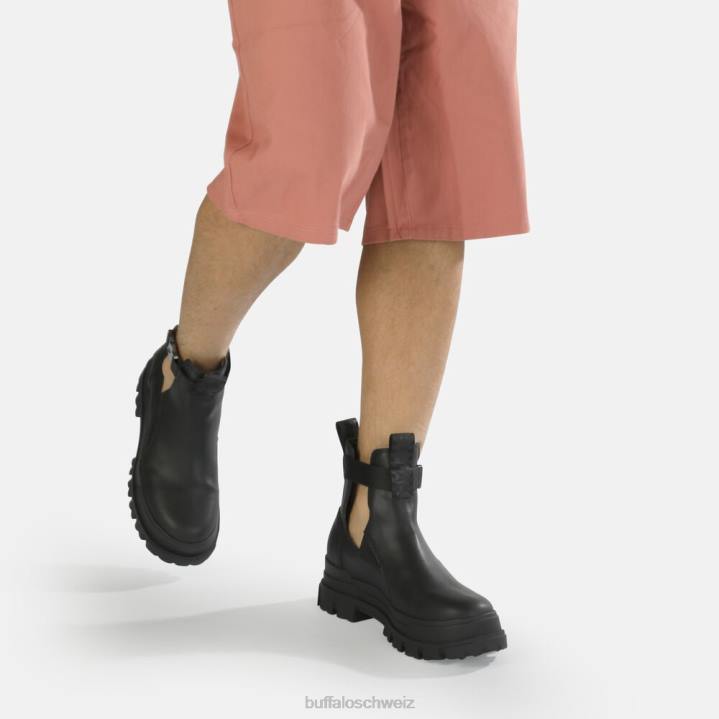 Buffalo Aspha Coa Bootie vegan 846Z774 Schwarz|Stiefel