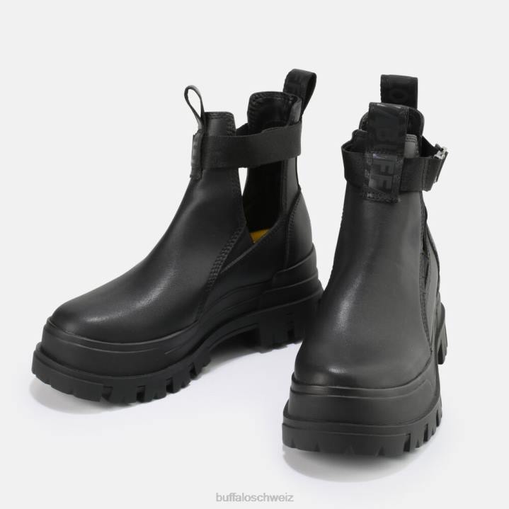 Buffalo Aspha Coa Bootie vegan 846Z774 Schwarz|Stiefel