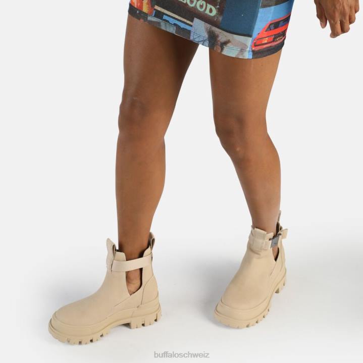 Buffalo Aspha Coa Stiefeletten vegan 846Z714 Beige|Stiefel