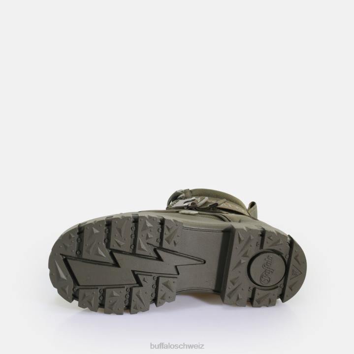 Buffalo Aspha Com1 Laceup Mid vegane Stiefeletten 846Z582 khaki|Stiefel