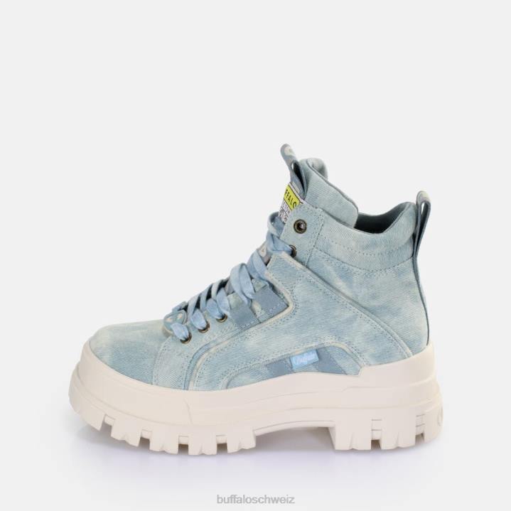 Buffalo Aspha NC Mid Ankle Boot vegan 846Z267 hellblaue Jeans|Stiefel
