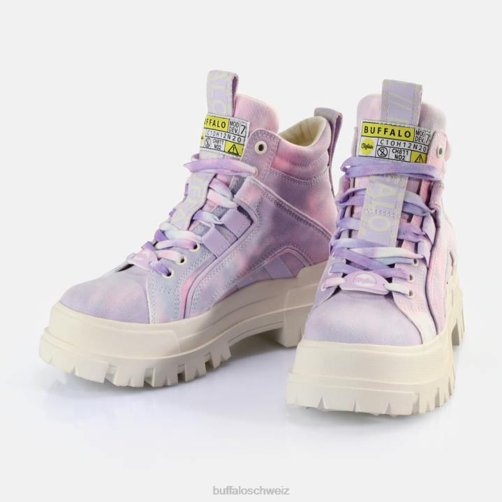 Buffalo Aspha NC Mid Ankle Boot vegan 846Z268 Batik-Lavendel|Stiefel