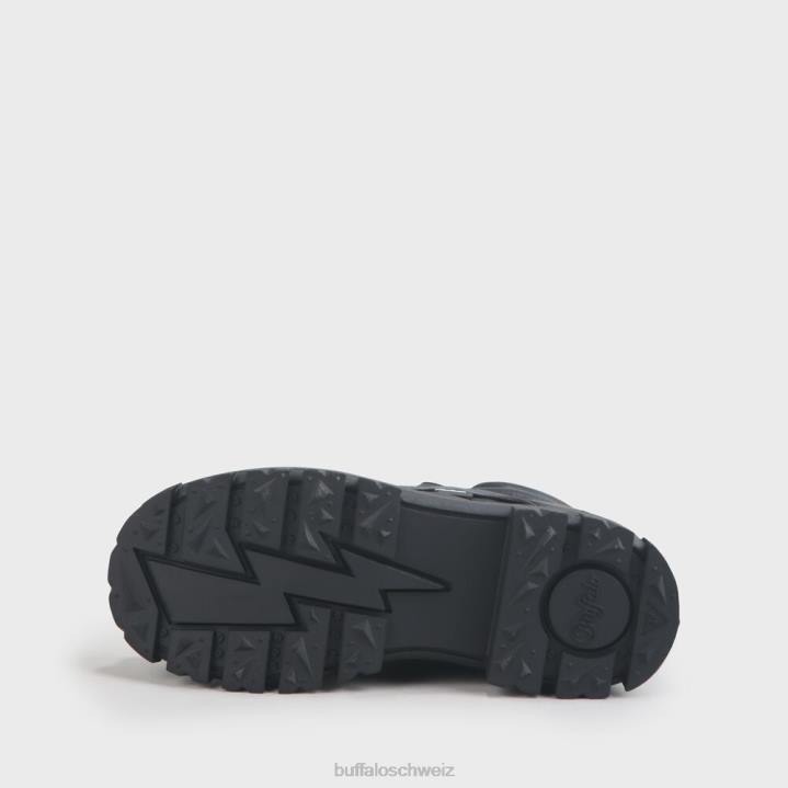 Buffalo Aspha NC Mid Bootie Flat vegan 846Z198 Schwarz|Stiefel