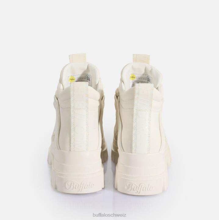 Buffalo Aspha NC Mid Schnürstiefelette vegan 846Z498 nicht-gerade weiss|Stiefel