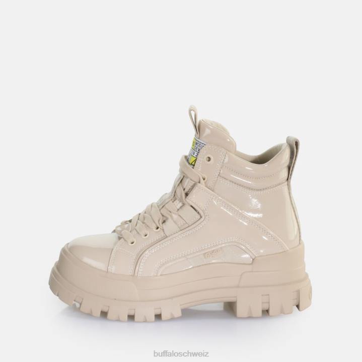 Buffalo Aspha NC Mid Schnürstiefelette vegan 846Z587 Creme|Stiefel