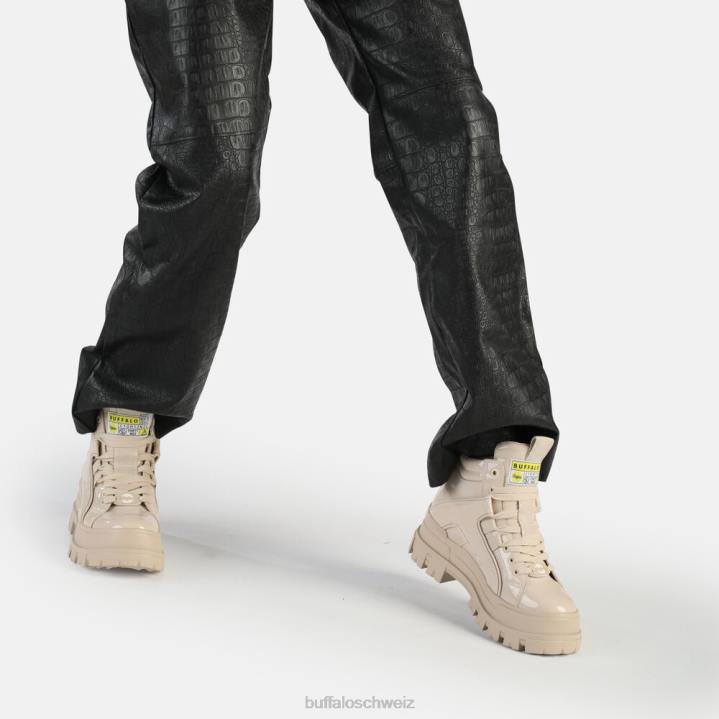 Buffalo Aspha NC Mid Schnürstiefelette vegan 846Z587 Creme|Stiefel