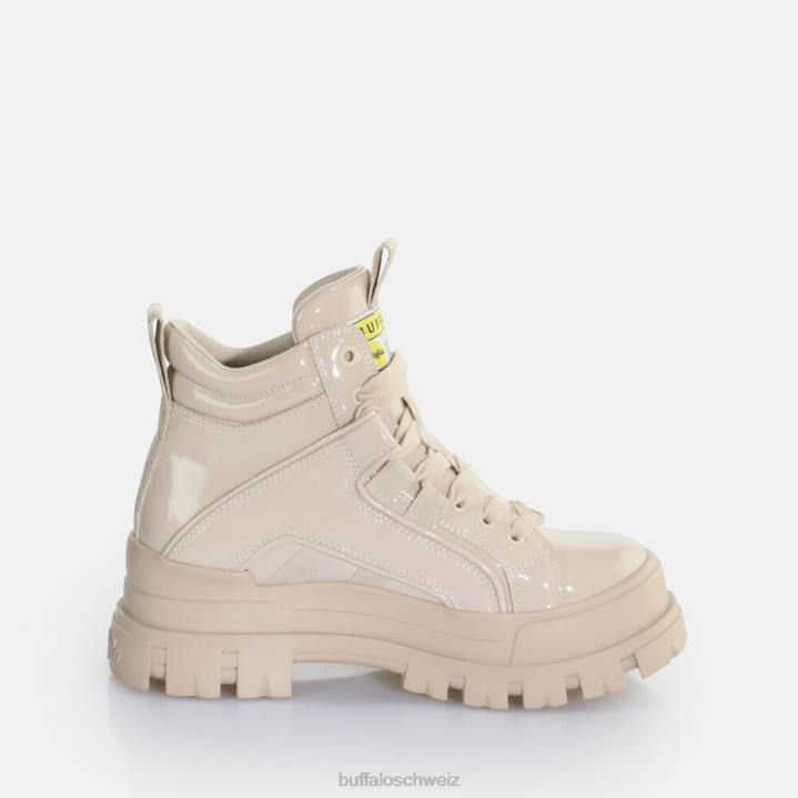 Buffalo Aspha NC Mid Schnürstiefelette vegan 846Z587 Creme|Stiefel