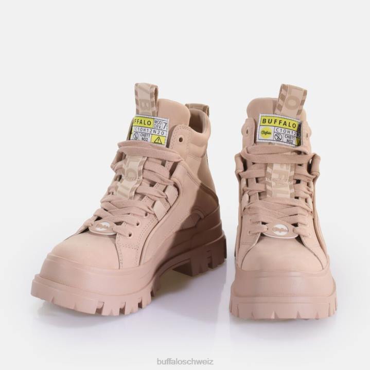 Buffalo Aspha NC Mid Schnürstiefelette vegan 846Z682 Hell-Pink|Stiefel