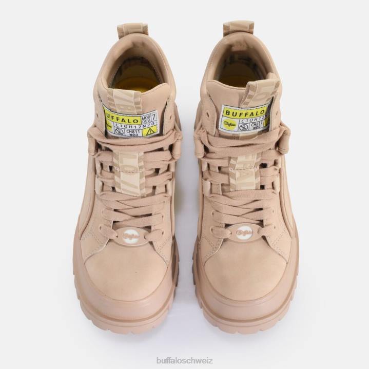 Buffalo Aspha NC Mid Schnürstiefelette vegan 846Z682 Hell-Pink|Stiefel