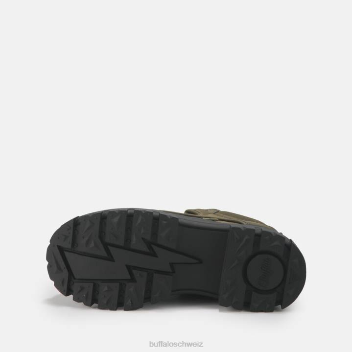 Buffalo Aspha NC vegane mittelhohe Stiefeletten 846Z453 khaki|Stiefel