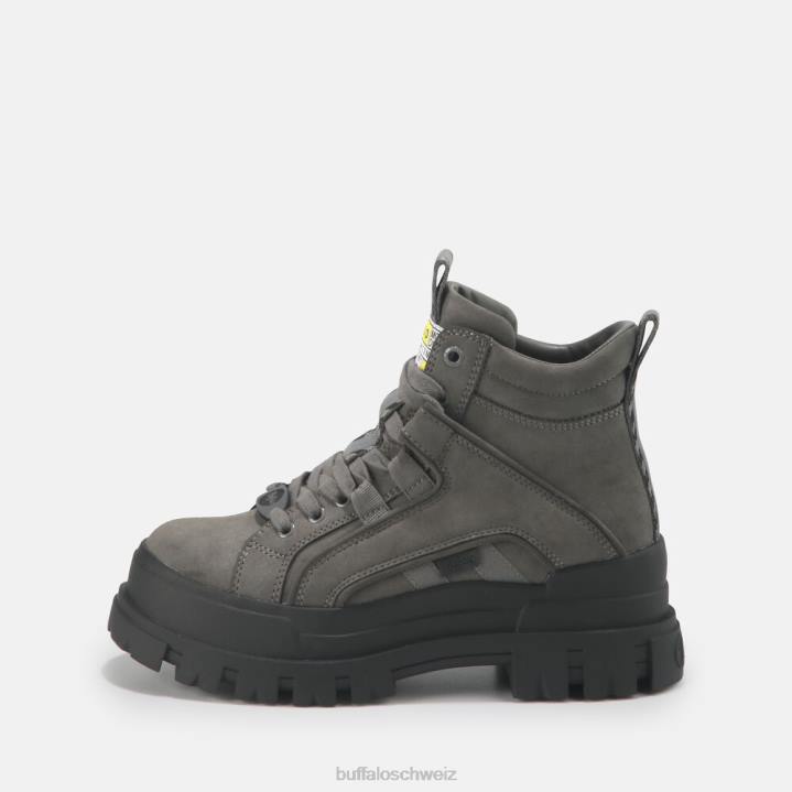 Buffalo Aspha NC vegane mittelhohe Stiefeletten 846Z693 grau|Stiefel