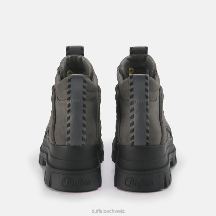 Buffalo Aspha NC vegane mittelhohe Stiefeletten 846Z693 grau|Stiefel
