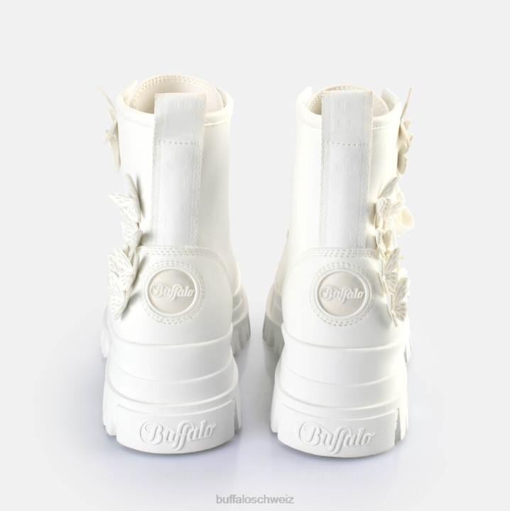 Buffalo Aspha Rld Butterflys Stiefeletten vegan 846Z271 Weiss|Stiefel