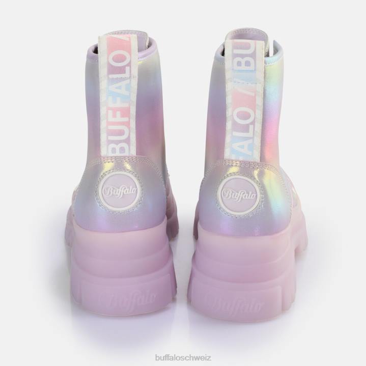 Buffalo Aspha Schnür-Hi-Stiefelette vegan 846Z374 Meerjungfrau|Stiefel