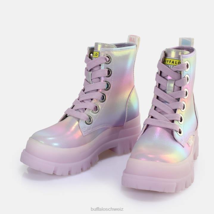 Buffalo Aspha Schnür-Hi-Stiefelette vegan 846Z374 Meerjungfrau|Stiefel