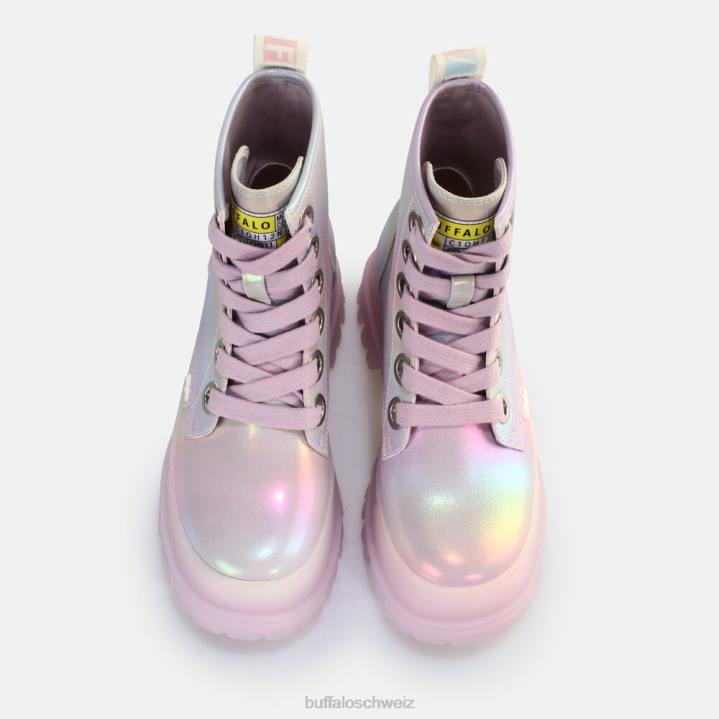 Buffalo Aspha Schnür-Hi-Stiefelette vegan 846Z374 Meerjungfrau|Stiefel