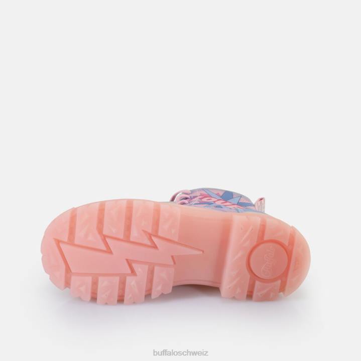 Buffalo Aspha Schnür-Hi-Stiefelette vegan 846Z437 Lila Liebe|Stiefel