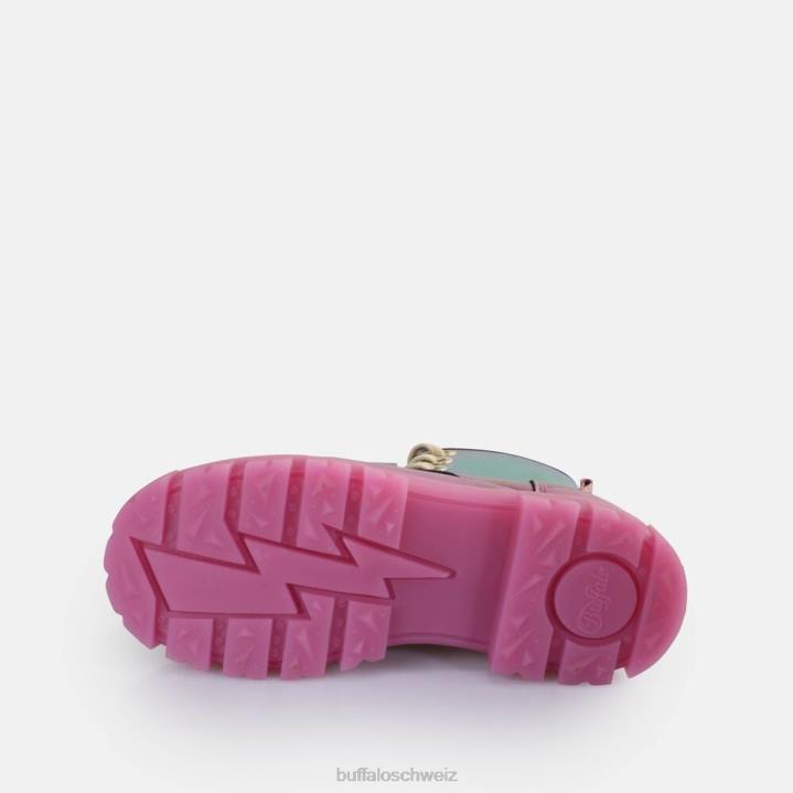 Buffalo Aspha Schnür-Hi-Stiefelette vegan 846Z439 Meerjungfrau lila|Stiefel