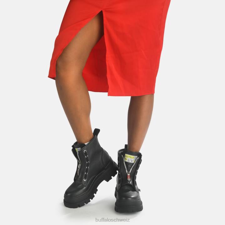 Buffalo Aspha-Stiefelette mit Reißverschluss, vegan 846Z688 Schwarz|Stiefel