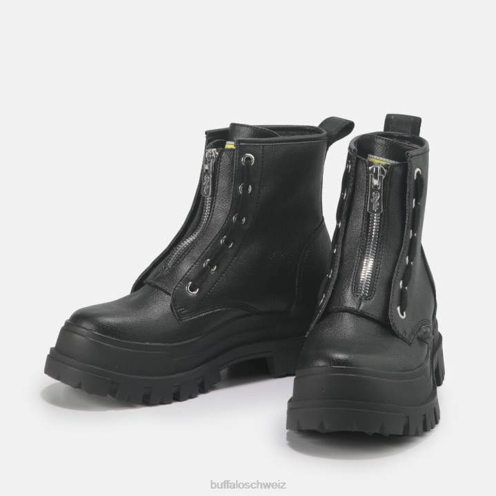Buffalo Aspha-Stiefelette mit Reißverschluss, vegan 846Z688 Schwarz|Stiefel