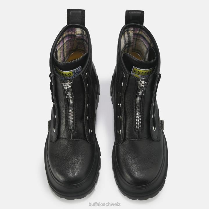 Buffalo Aspha-Stiefelette mit Reißverschluss, vegan 846Z688 Schwarz|Stiefel