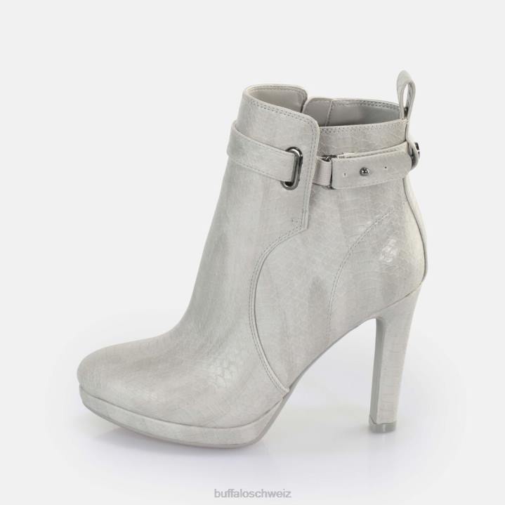 Buffalo Audrina Stiefeletten vegan 846Z188 Schlange/Hellgrau|Stiefel