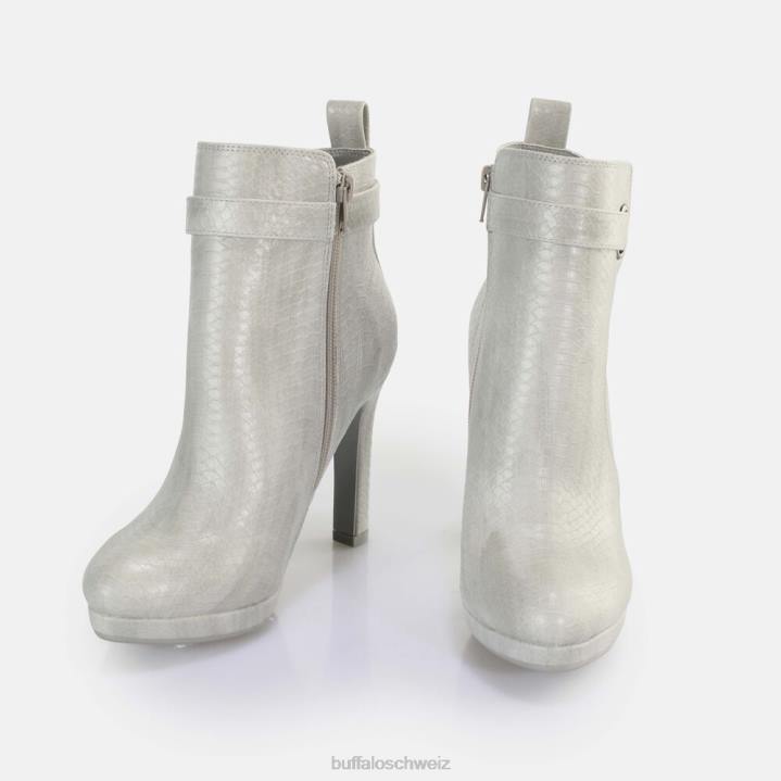 Buffalo Audrina Stiefeletten vegan 846Z188 Schlange/Hellgrau|Stiefel