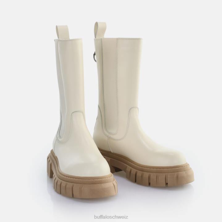 Buffalo Chelsea-Hi-Stiefelette von Scape 846Z302 Creme|Stiefel