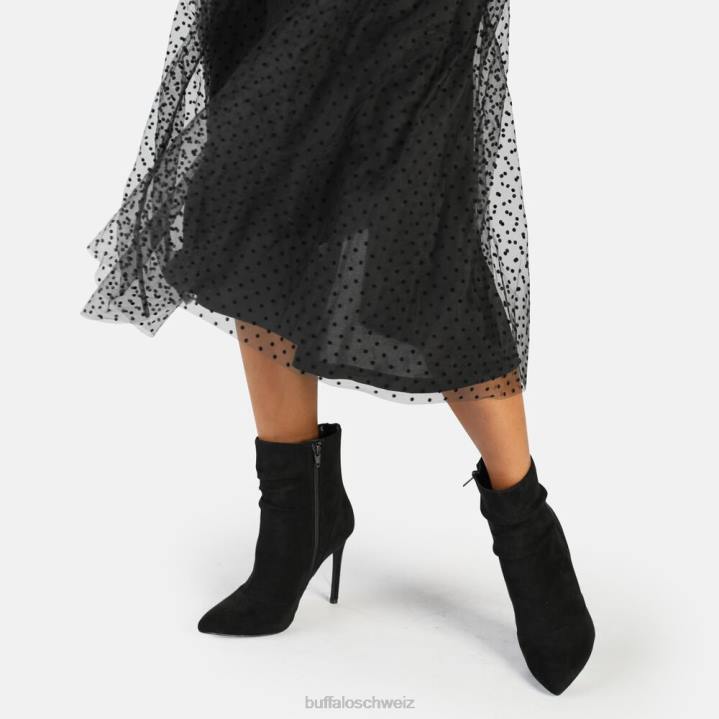 Buffalo Juliet Zip Ankleboot Stiefeletten vegan 846Z827 Schwarz|Stiefel