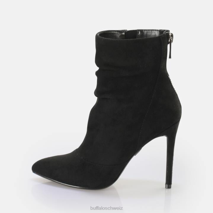 Buffalo Juliet Zip Ankleboot Stiefeletten vegan 846Z827 Schwarz|Stiefel