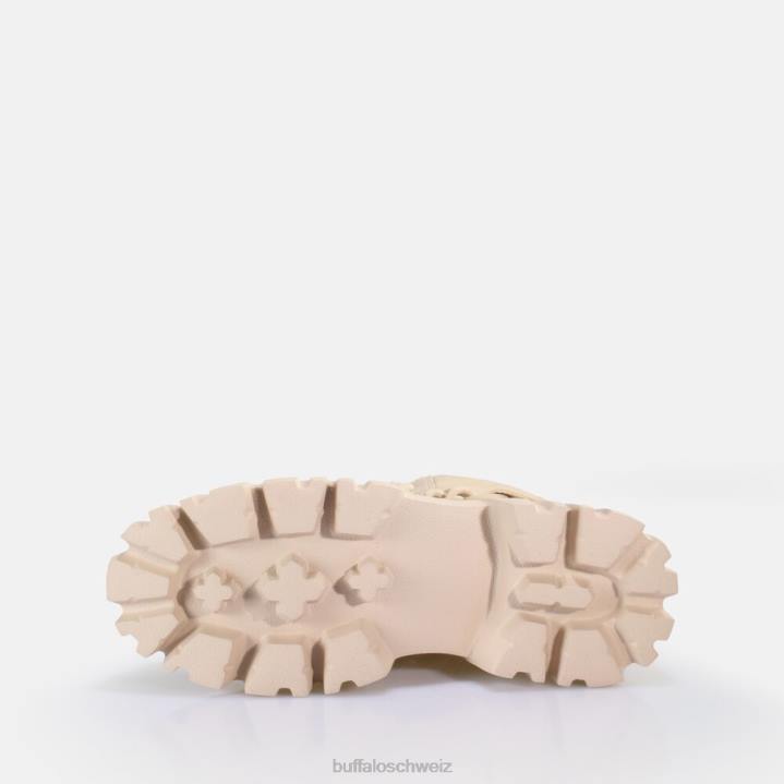 Buffalo Löwe-Mittelkette-Stiefelette vegan 846Z656 Creme|Stiefel