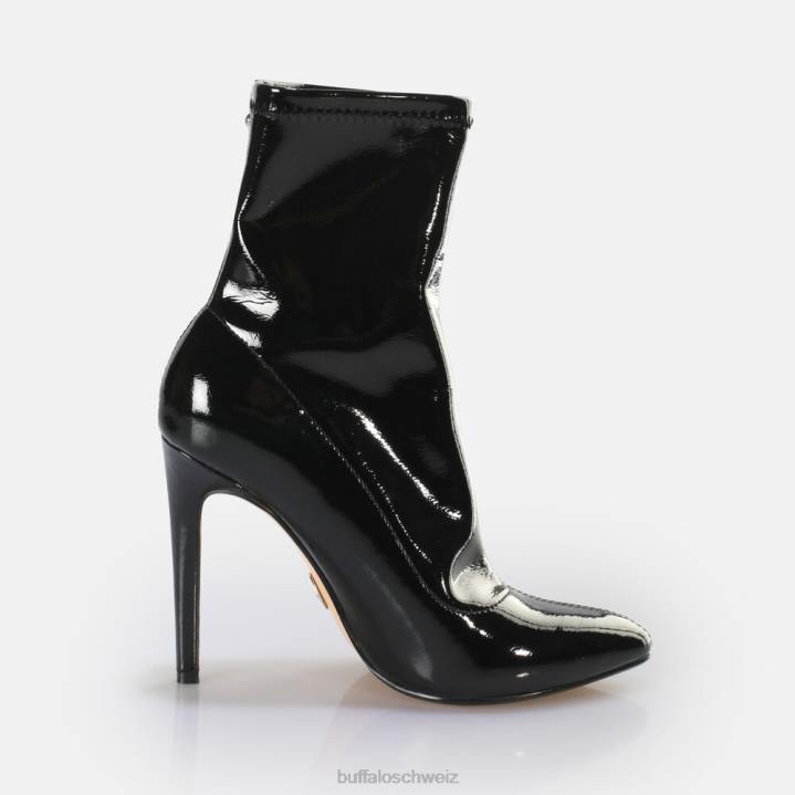 Buffalo Marjorie Sockboot Mid Ankle Boot vegan 846Z627 Schwarz|Stiefel