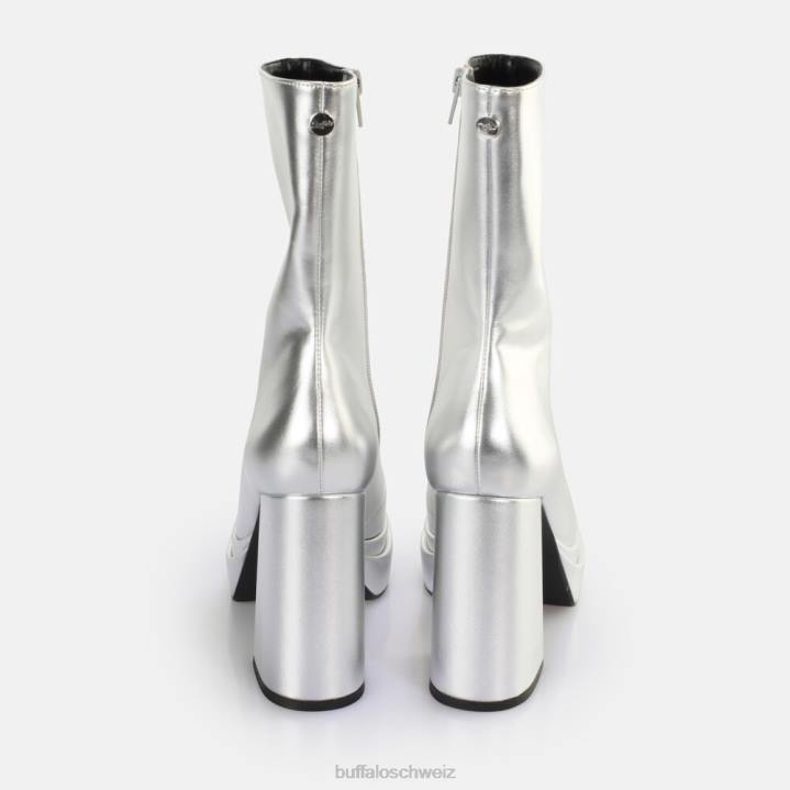 Buffalo May Zip Boot Mid Ankle Boot vegan 846Z532 Silber|Stiefel