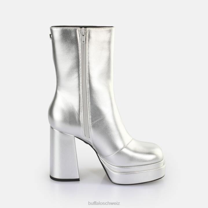 Buffalo May Zip Boot Mid Ankle Boot vegan 846Z532 Silber|Stiefel
