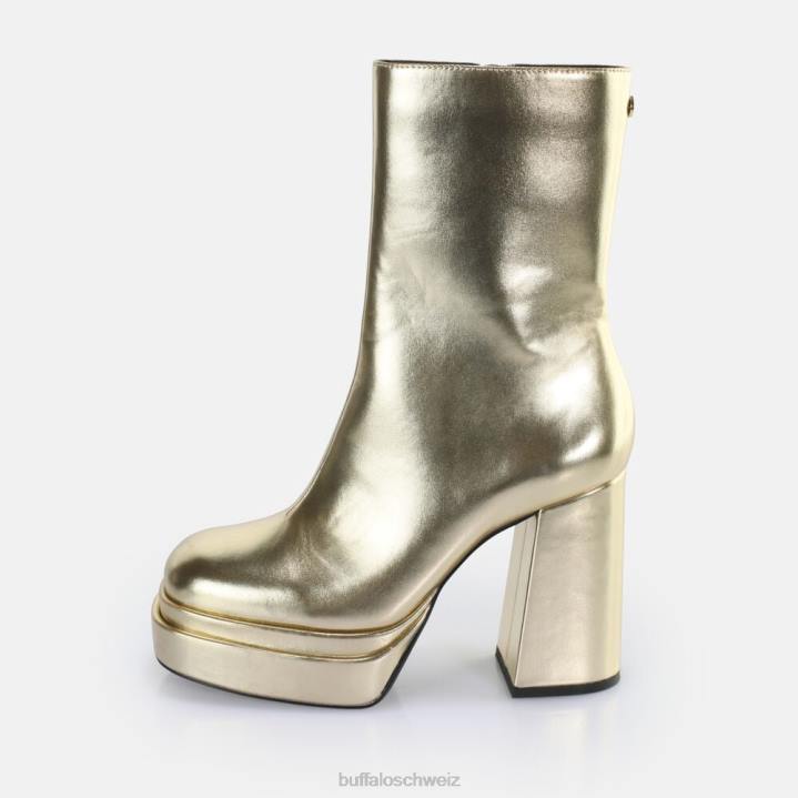 Buffalo May Zip Boot Mid Ankle Boot vegan 846Z534 Gold|Stiefel