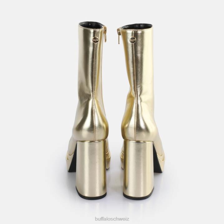Buffalo May Zip Boot Mid Ankle Boot vegan 846Z534 Gold|Stiefel