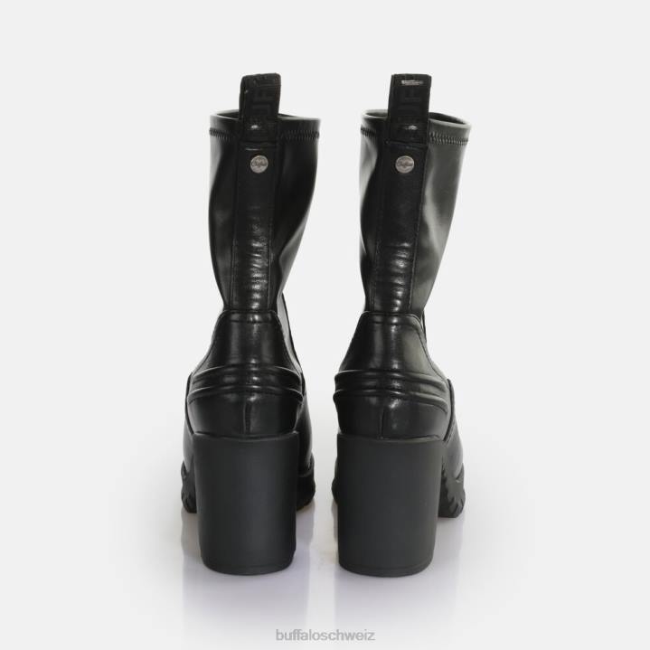 Buffalo Oslo Sockenstiefelette vegan 846Z838 Schwarz|Stiefel