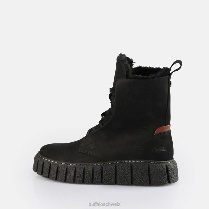 Buffalo Rampa Schnür-Hi-Warm-Stiefelette 846Z464 Schwarz|Stiefel