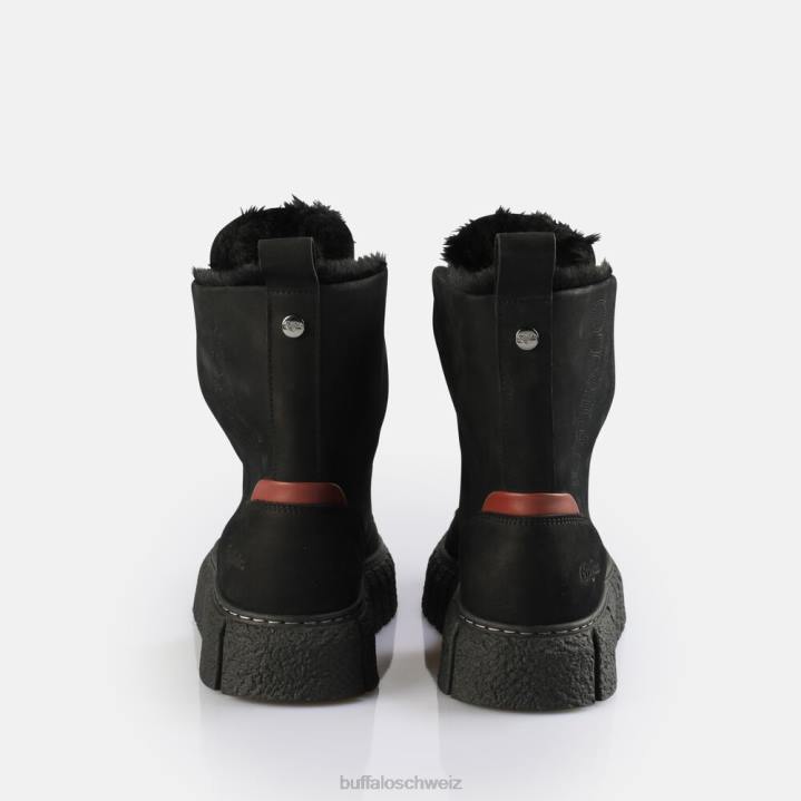 Buffalo Rampa Schnür-Hi-Warm-Stiefelette 846Z464 Schwarz|Stiefel