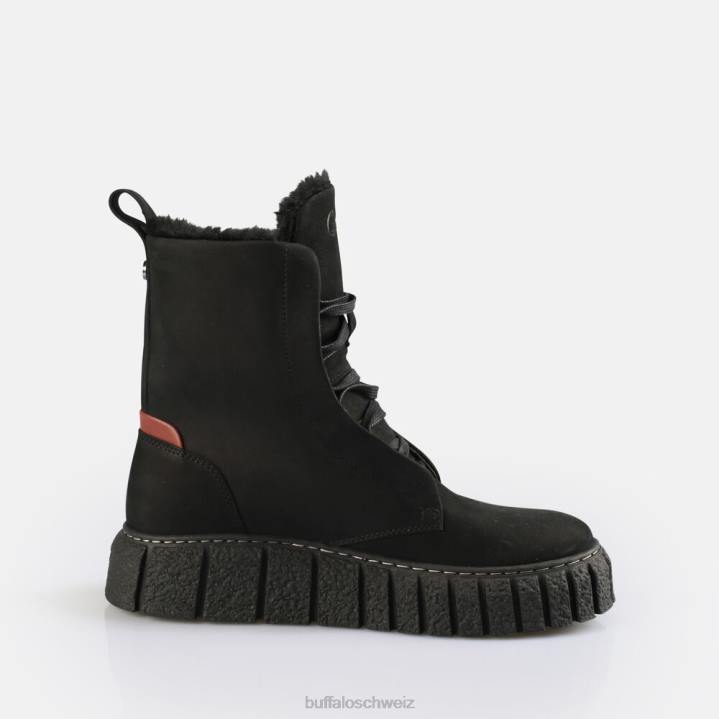 Buffalo Rampa Schnür-Hi-Warm-Stiefelette 846Z464 Schwarz|Stiefel