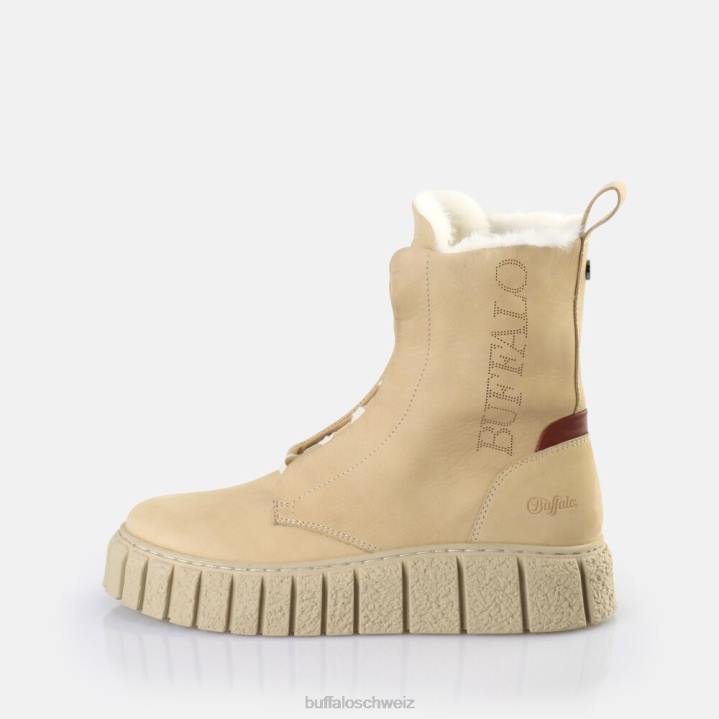 Buffalo Rampa Schnür-Hi-Warm-Stiefelette 846Z466 Creme|Stiefel