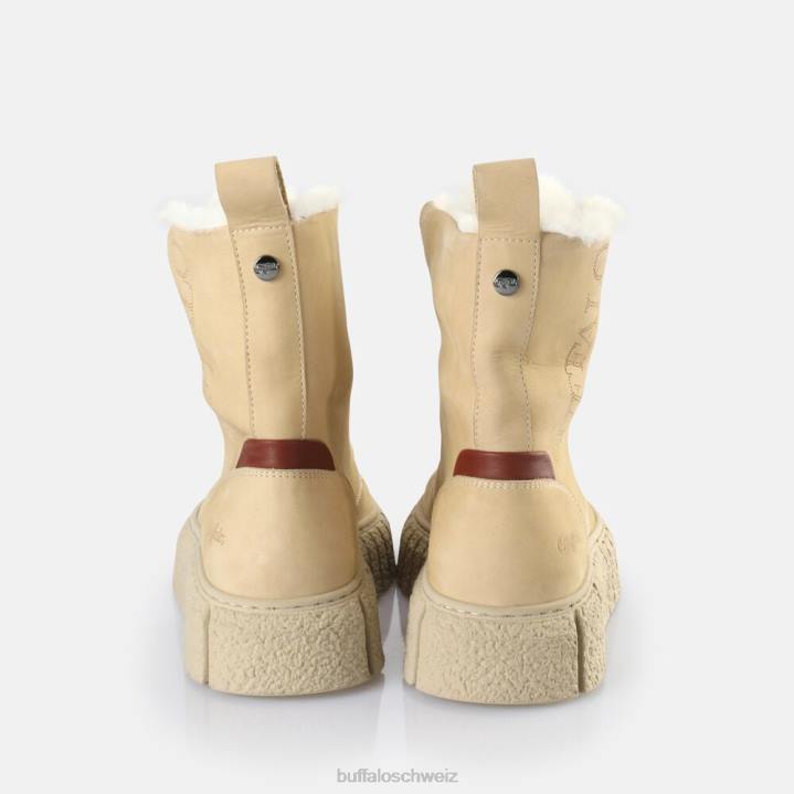 Buffalo Rampa Schnür-Hi-Warm-Stiefelette 846Z466 Creme|Stiefel
