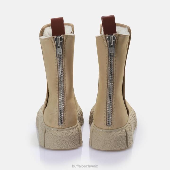 Buffalo Rampa Zip warme Stiefelette 846Z301 Creme|Stiefel