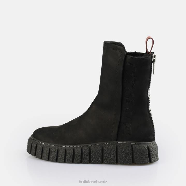 Buffalo Rampa Zip warme Stiefelette 846Z465 Schwarz|Stiefel