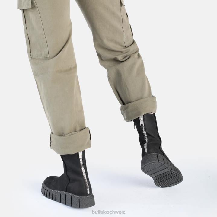 Buffalo Rampa Zip warme Stiefelette 846Z465 Schwarz|Stiefel