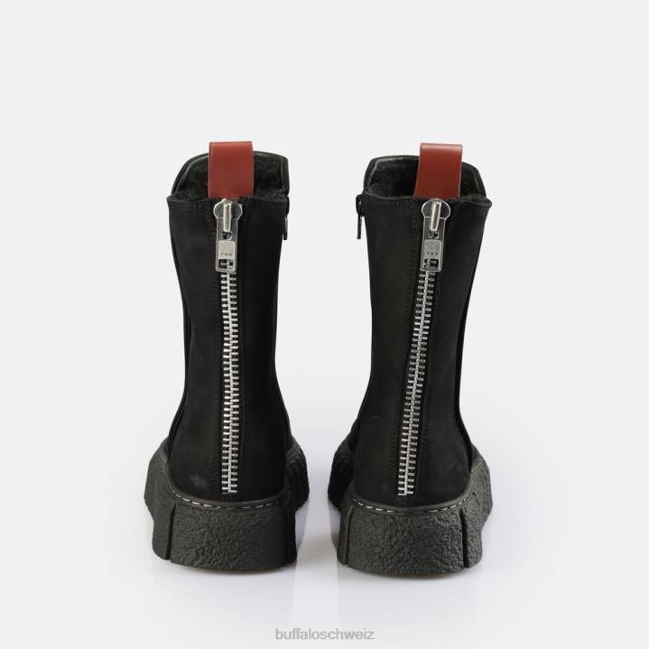 Buffalo Rampa Zip warme Stiefelette 846Z465 Schwarz|Stiefel