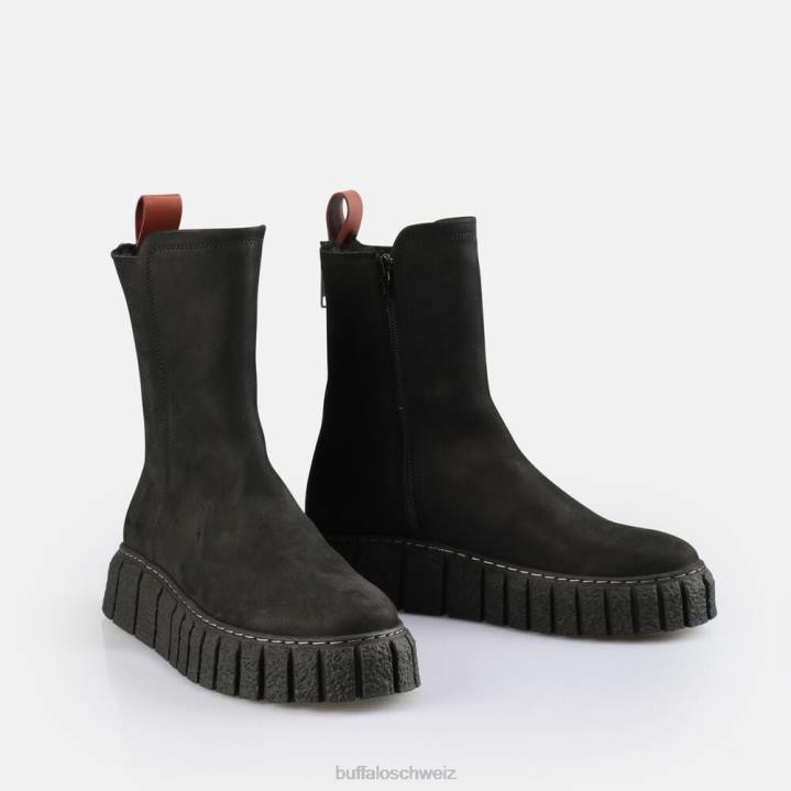 Buffalo Rampa Zip warme Stiefelette 846Z465 Schwarz|Stiefel