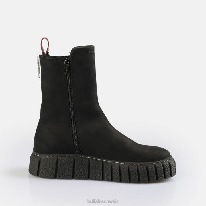Buffalo Rampa Zip warme Stiefelette 846Z465 Schwarz|Stiefel
