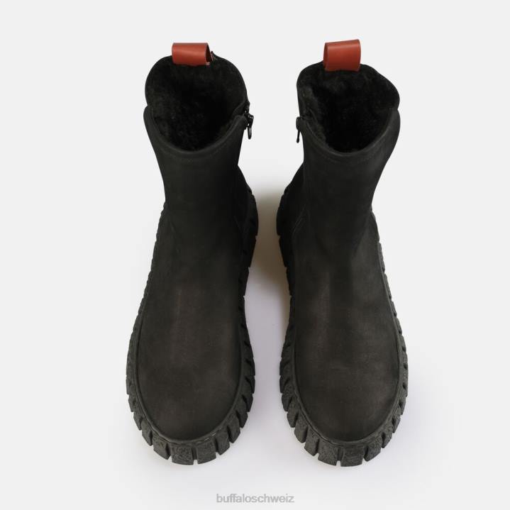 Buffalo Rampa Zip warme Stiefelette 846Z465 Schwarz|Stiefel