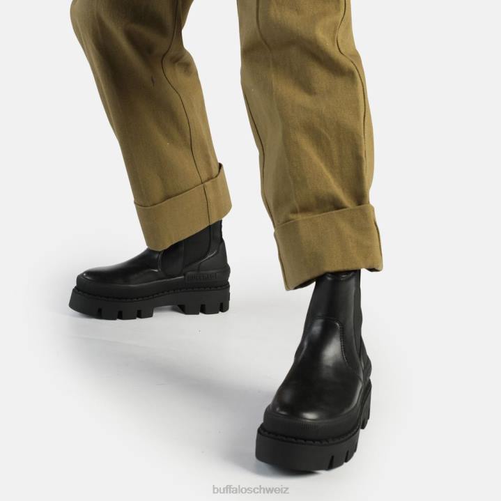Buffalo Raven Chelsea-Stiefelette vegan 846Z487 Schwarz|Stiefel